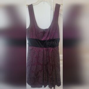 Beautiful Junior purple dress light gray  print